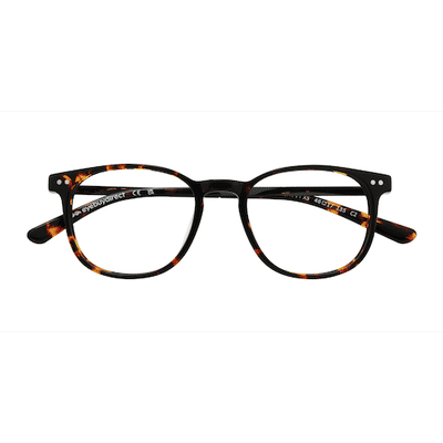 Unisex s square Tortoise Acetate,Metal Prescription eyeglasses - Eyebuydirect s Savvy