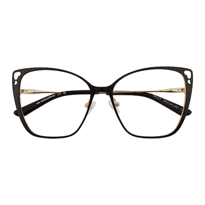 Female s horn Black Metal Prescription eyeglasses - Eyebuydirect s Truly