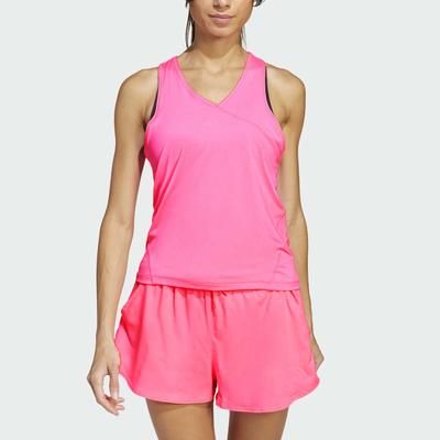 adidas Club V-Neck Tank 2025 Women's Tennis Apparel Lucid Pink