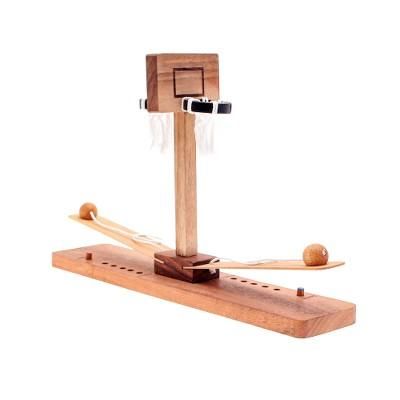 Basketball Match,'Raintree Wood Miniature Basketball Game for Two Players'
