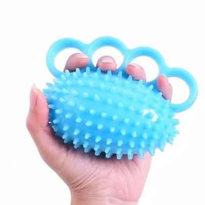 TEMU Tpu Hand Grip Strengthener, Finger Exerciser, Strength Training Grip Trainer, Uncharged, Exercise Equipment For Improved Hand Strength - In Yellow, Blue, Pink