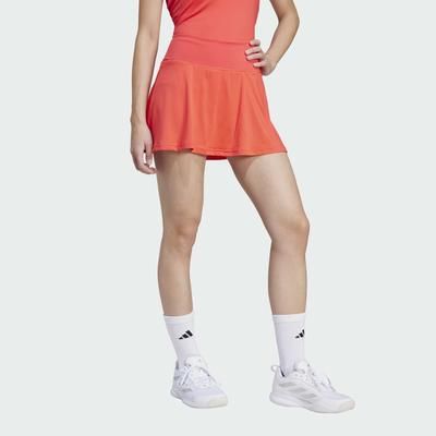 adidas Club Skirt 2025 Women's Tennis Apparel Semi Lucid Red