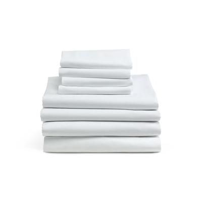 Medline Interblend Percale Flat Sheets, 66" X 108", White, Pack Of 12