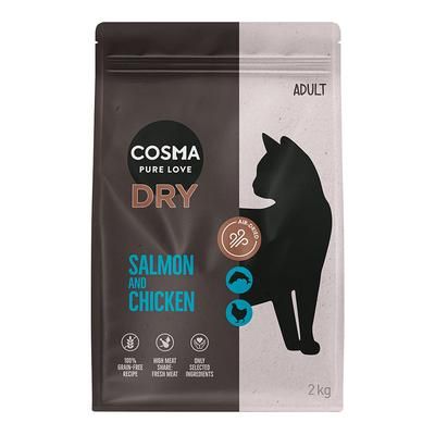 2kg Salmon & Chicken Cosma Dry Cat Food