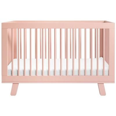 Babyletto Hudson 3-in-1 Convertible Crib with Toddler Bed Conversion Kit - Blush Pink