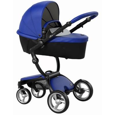 Mima Xari Complete Stroller, Black - Royal Blue / Stone White