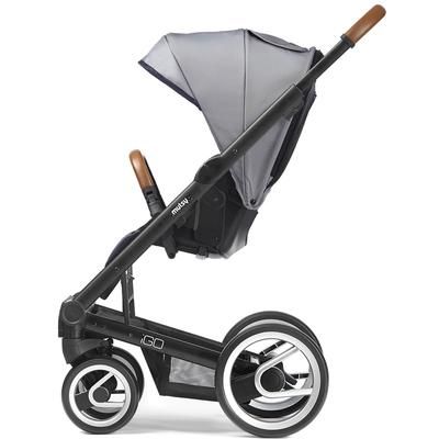 Mutsy Igo Stroller, Urban Collection - Black/White & Blue