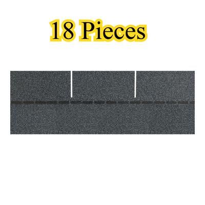 TEMU 18pcs Self-adhesive Asphalt Roof Shingles - Weatherproof, Lightweight & - 3 For Sheds, & Outdoor Roofs - Ink Grey Mineral Finish, 2.61sqm Coverage, Outdoor | Urban Aesthetic | Flexible Shingles