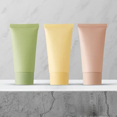 10Pcs Empty Plastic Soft Tube Matte Pink Green Squeeze Packing Bottle 50ML Skin Care Hand Cream Lotion Cosmetic Travel Container