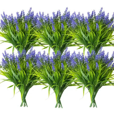 5/8/12pcsArtificial Plants-UV-Resistant Faux Monkey Grass Plastic Flower Shrubs - Home and outdoor courtyard wedding party decor