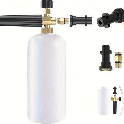 TEMU Foam Sprayer With High Pressure, Adjustable Cleaning , Foam Cannon, Professional Foam For Car Wash Machine For Karcher K3 K4 K5 K6 K7, 1l