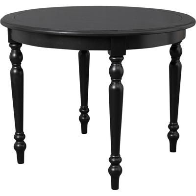 Philippe Round Dining Table, White by Camden Isle in Black (Size ONE SIZE)