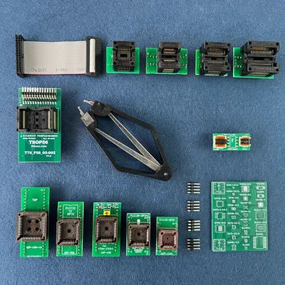 13 parts ( adapter kit ) for XGecu T76 programmer include TSOP32/40/48/56 ZIF adaptor (T76_F56_05-002 V1.0) PLCC