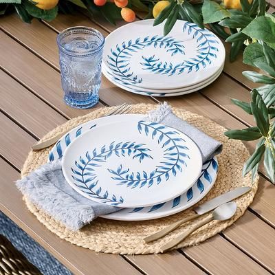 Botanical Outdoor Melamine Salad Plate, Set Of Four - Grandin Road
