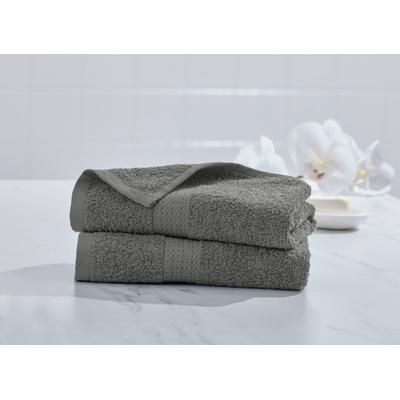 BH Studio 2-Pc. Hand Towel Set by BrylaneHome in Charcoal