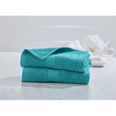 BH Studio 2-Pc. Hand Towel Set by BrylaneHome in Turquoise