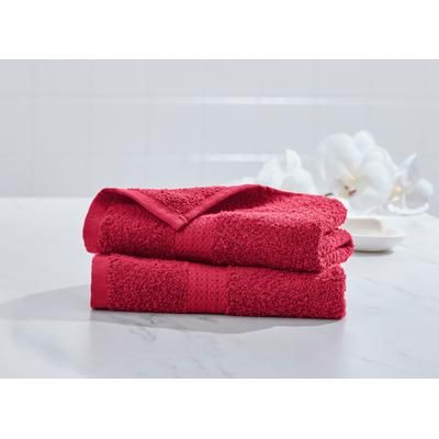 BH Studio 2-Pc. Hand Towel Set by BrylaneHome in Crimson