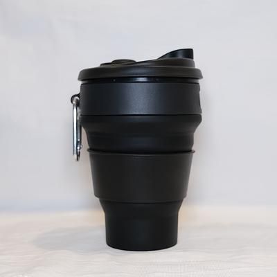 TEMU 350ml Collapsible Silicone Cup With Lid - Portable, Shatterproof, Bpa-free, Microwaveable - Ideal For Coffee, Tea, Beverages - Suitable As Valentine's, Easter, Day, Gifts