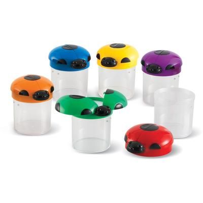 Learning Resources LER2781 Primary Science Big View Bug Jars, 6/ST, Assorted - Set of 6 LRNLER2781