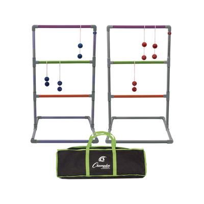 Champion Sports Pro Ladder Golf Game Set, (2) 22" x 37.5" Ladders/Six Bolas/Carry Bag (CSILGSTPRO)