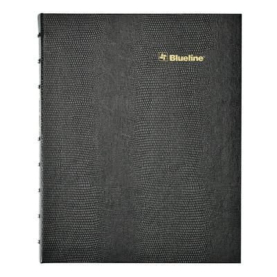 Blueline Plan and Link Monthly Planner, 9.25 x 7.25, Black Lizard-Like Faux Leather Cover, 16-Months: Sept 2024 to Dec 2025 (REDC1200C81)