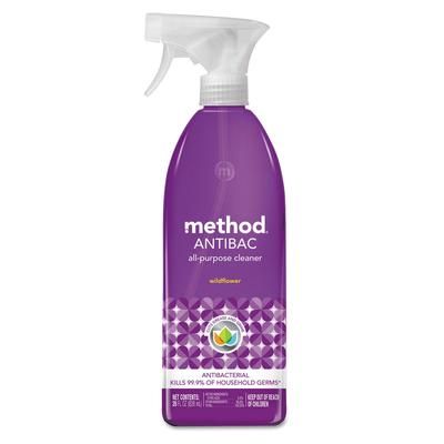 Method Products Inc. 01454 Antibac All-Purpose Cleaner, Wildflower, 28 oz Spray Bottle, 8/Carton - Case of 8 MTH01454