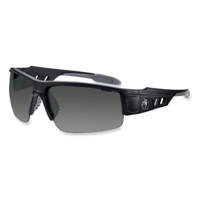 Ergodyne 52430 Skullerz Dagr Safety Glasses, Matte Black Nylon Impact Frame, Smoke Polycarbonate Lens, Ships in 1-3 Business Days
