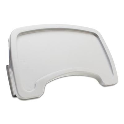 Rubbermaid FG781588PLAT Sturdy Chair Microban Youth Seat Tray for Rubbermaid Commercial Youth Seats, 18.5 x 11.5 x 3.25, Plastic, Platinum