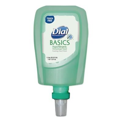 Dial Professional 16722EA FIT Basics Hypoallergenic Foaming Hand Wash Universal Touch Free Refill, Honeysuckle, 1 L Refill DIA16722EA