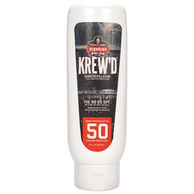 Ergodyne Krew'd 6351 Spf 50 Sunscreen Lotion, 8 Oz