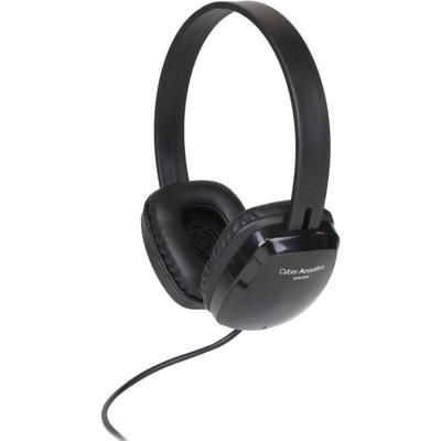 Cyber Acoustics ACM-6004 Stereo Headphones - Stereo - Black - Mini-phone (3.5mm) - Wired - 20 Hz 20 kHz - Over-the-head - Binaural - Supra-aural