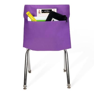 Victor Seat Sack Chair Cover Classroom Pack, 19" X 1/2", Purple, Pack Of 25 Covers