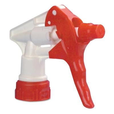 Boardwalk Polypropylene Trigger Sprayer 250 For 24-Oz Bottles, Red/white, Pack Of 24 Sprayers