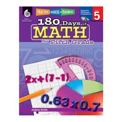 Shell Education 180 Days Of Math Practice, Grade 5