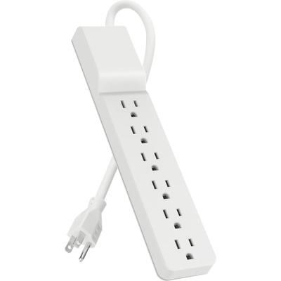 Belkin Home/office Series Surge Protector, 6 Outlets, 10' Cord, 700 Joules, White
