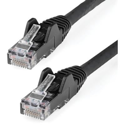Startech.com 1 Ft Lszh Cat6 Ethernet Cable - Black Snagless Patch Cord - First End: 1 X Rj-45 Male Network - Second End: 1 X Rj-45 Male Network - 10 Gbit/s - Patch Cable - Gold Plated Connector - Gold Plated Contact - Lszh