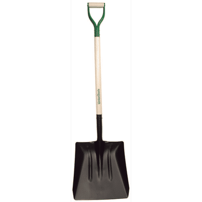 Union Tools Uniontools Street Shovel With White Ash D-Handle, 14-1/2" W Blade