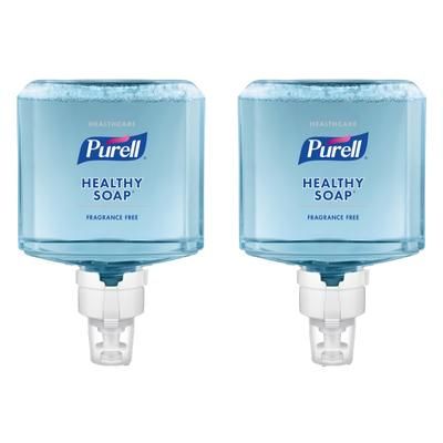 Purell Healthy Gentle & Free Foam Hand Soap, Unscented, 40.57 Oz, Carton Of 2 Bottles