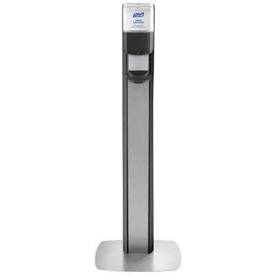 Purell Messenger Es6 Floor Stand With Dispenser, 40"h X 16-3/4"w X 6"d, Graphite