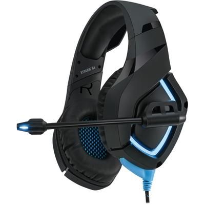 Adesso Stereo Gaming Headset With Microphone - Stereo - Mini-Phone (3.5Mm) - Wired - 20 Ohm - 20 Hz - 20 Khz - Over-The-Head - Binaural - Circumaural - 6.56 Ft Cable