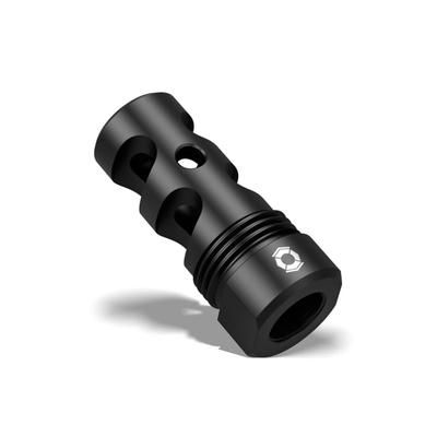 Infinite Product Solutions Gen 2 Titanium QD 2-Port Muzzle Brake .40 S&W/10mm Auto 9/16x24 Black PVD 2PRT-G2-TI5-PVS-916RH-CW