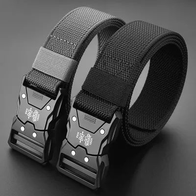 Ceinture d'extérieur multifonctionnelle pour hommes, toile de haute qualité pour nylon, ceinture de luxe pour hommes, jeans de sport pour femmes