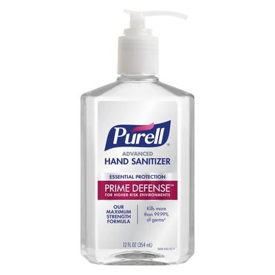 Purell Prime Defense Advanced Hand Sanitizer, 12 Fl Oz Pump Bottle