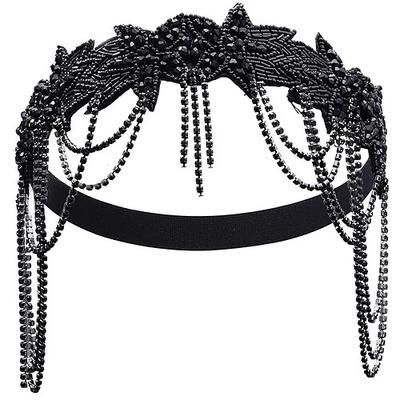 Anni Ruggenti Anni 1920 Fascia Flapper Il grande Gatsby Charleston Frangia con nappe Costume Per donna Natale Capodanno San Valentino Balli di fine anno Feste Addio al Nubilato Adulti Altri Accessori