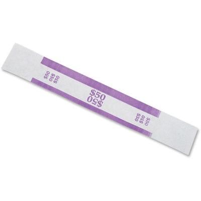 Coin-Tainer 400075 Currency Strap, 50 Dollars, Violet - Box of 20 CTX400075