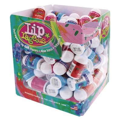Lip Rageous Lip Balm with Aloe Vera and Vitamin E, Assorted, 0.1 oz Tube, 100/Box (LIA940FB)