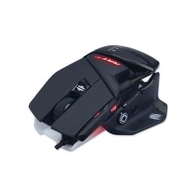Verbatim MR03MCAMBL00 Authentic R.A.T. 4+ Optical Gaming Mouse, USB 2.0, Left/Right Hand Use, Black VERMR03MCAMBL00