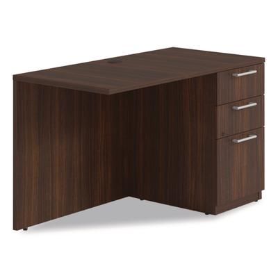 Alera Seville Desk Return with Pedestal, Right, 48" x 24" x 29", Mahogany (ALESVRRP4824MY)