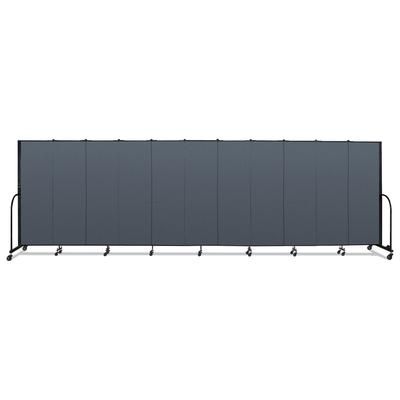 Screenflex Portable Room Divider, 20 ft 5" x 0.75" x 6 ft, Vinyl/Fiberglass/Steel, Blue (SCXCFSL6011DB)