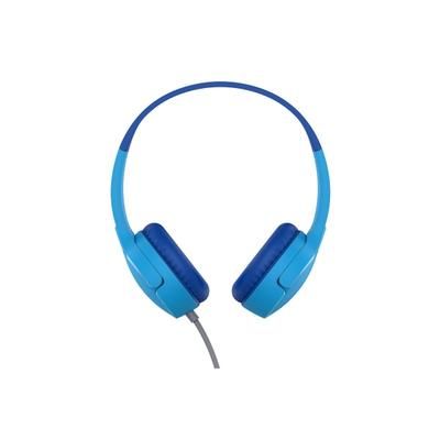Belkin Soundform Mini Wired On-Ear Headphones For Kids - Stereo - Mini-Phone (3.5Mm) - Wired - On-Ear, Over-The-Head - Binaural - Ear-Cup - Blue